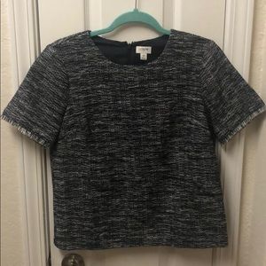 J. Crew Tweed Blouse